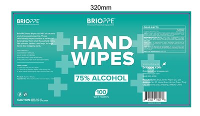 100 Cloth Label (100 Wet Wipes)